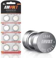 AmVolt- Pack of 15 LR44 Batteries AG13A76 Battery, Premium Alkaline Ultra Power Non Rechargeable But