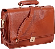 LV Top Grain Leather Laptop Shoulder Messenger 16 Inch Bag For Men Office Use | Laptop Compartment |