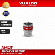 MATA JAWARA TECHNICAL LIFETIME WARRANTY 28MM Socket Wrench 1/2" DR 6 PT Sock Eye 28MM Original Yukid