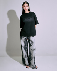 AIMER - 90s Baggy Jeans กางเกงยีนส์ เอวต่ำ ทรงขาบาน