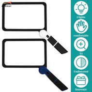 5X Magnifying Glass with 48 LED Light High Clarity Ergonomic Handheld Magnifier Seniors Reading Magn