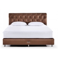 Dunlopillo เตียงดีไซน์ รุ่น Oriental หุ้มหนังลายผ้าไหม เตียงนอน 5 ฟุต เตียงนอน 6 ฟุต รับส่วนลดเพิ่ม+ผ่อน0%