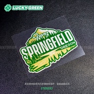 Lucky Good Transport Car Stickers Outdoor Adventure Camping Reflective Car Stickers Retro National P