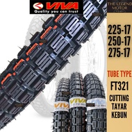 VIVA TYRE 17 Tube Tyre FT 321 225-17 250-17 275-17 Cutting Tayar Kebun Made In Malaysia Tayar