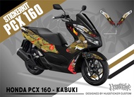 Hugsticker สติ๊กเกอร์ติดรถ สติ๊กเกอร์ PCX 150/PCX 160 ลายคาบูกิ (Kabuki)