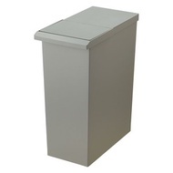 [特價]【日本Risu】TOSTE簡約設計風格按壓雙開型分類垃圾桶30L-灰色