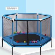 Trampoline Children's Household Small Trampoline Children's Indoor Bounce Bed with Safety Net Anti-Side Elastic Bed with
