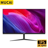 MUCAI จอ24/27นิ้ว2K 75Hz,จอแสดงผล LCD สำหรับคอมพิวเตอร์แผง100Hz จอคอมพิวเตอร์ LED 2560*1440 HDMI รองรับ DP