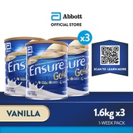 Ensure Gold HMB Vanilla 1.6KG For Adult Nutrition Bundle of 3