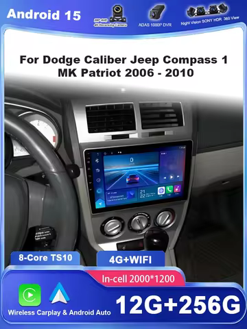 Android Car Radio Multimidia Player For Dodge Caliber Jeep Compass 1 MK Patriot 2006 - 2010 Auto GPS
