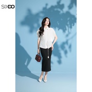 Chân váy công sở đen dáng bút chì SIXDO (Black Woven Pencil Skirt)