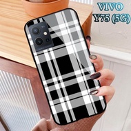 Softcase Glass Kaca VIVO Y75(5G) & T1 (5G) - Casing hp VIVO Y75(5G) & T1 (5G) [ S66 ].