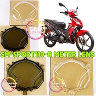 SM SPORT110-R METER COVER LENS SMOKE CLEAR SYM SM110 SM110R SPORT110  GLASS CERMIN TINTED HITAM ASSY