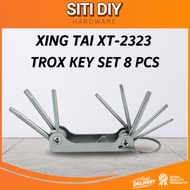 Xing Tai XT-2323# Trox Key Set 8Pcs Allen Hex Key Set Durable Wrench Foldable Portable Repair Tools