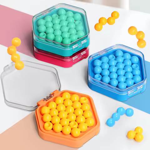 IQ Mini Bead Board Game Educational Learning Pocket Game Toys Stress Reducing Toys Self-Created Chal