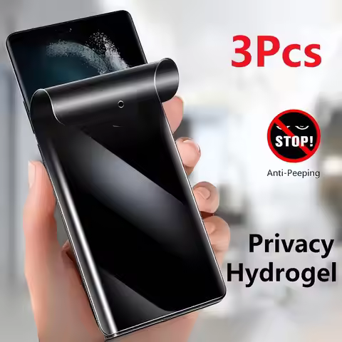 3Pcs Privacy Hydrogel Film For Redmi Note 14 13 12 11 10Pro 9 12S 11S 10S 15C 14C 13C Screen Protect