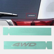 Apply to ASX outlander Tailgate glass 4WD logo Rear windshield 4WD sticker-&&-