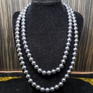 ((Positive Energy) Terahertz Titanium Hertz Necklace 10mm 50/56/60/70cm