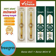 Freegrin 4-Pack Siwak Sticks | 2 Mint & 2 Natural | 100% Arak | Sunnah Teeth Cleaner & Fresh Breath