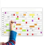 2026 Big A Dry Erase Wall Calendar with Color Coded Labels 4x3 Feet Year Planner