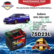 Münster Robust MF CMF 75D23 | 75D23L (60AH) Car Battery Bateri Kereta for Subaru WRX 2002-2007