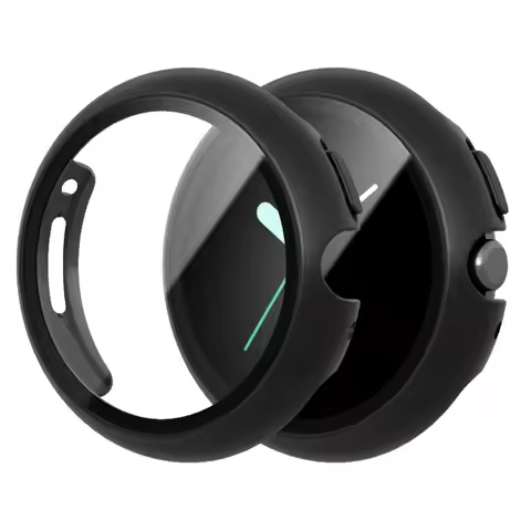 Glass+Case For Google Pixel Watch PC Protective Case Shell Screen Protector For Google Pixel Watch 2