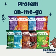 Quest Protein Chips (Box of 8 x 32g), Various Flavors, Post Workout, Free Resistance Band