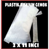 Plastik Aiskrim Gemuk / Plastik Aiskrim Malaysia 2x11 inci