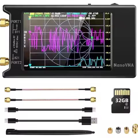 4 Inch NanoVNA-H4 Vector Network Analyzer Antenna Analyzer MF HF VHF UHF Shortwave Analyzer
