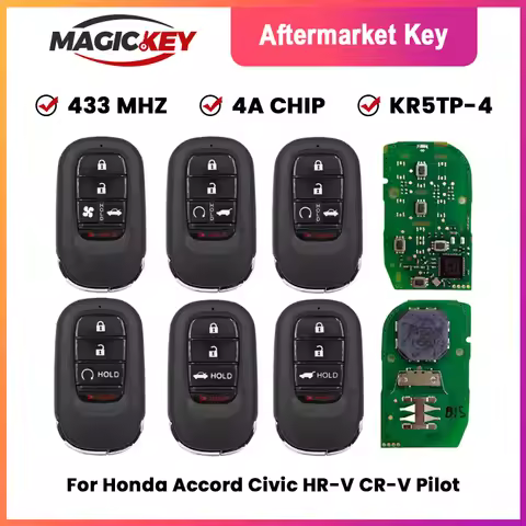MAGICKEY Remote Car Key For Honda Accord Civic Pilot HR-V CR-V 2022-2024 Smart Key Remote 72147-3A0-