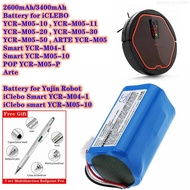 Robot Vacuum Cleaner Battery for ICLEBO ARTE YCR-M05 POP YCR-M05-P Smart YCR-M04-1 Smart YCR-M05-10 