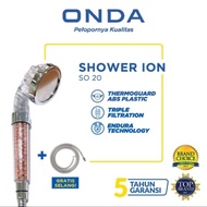 ONDA Shower Ion SO 20 Hand Shower + Hose ION Water Filter/