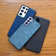 7443韓風純色皮質三星SAMSUNG S10 S20 S20FE S21 NOTE 10 NOTE20電話殼