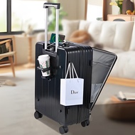 พอร์ตชาร์จ USB กระเป๋าเดินทาง 20นิ้ว 24 นิ้ว modern Trolley Bag วัสดุABS+PCแข็งแรงทนทาน ล้อลากคู่360เข็นลื่น ระบบLock 3 รหัส กระเป๋านักเรียน school bags