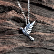 二毛銀【童年趣味-始祖鳥摺紙款-項鍊】銀