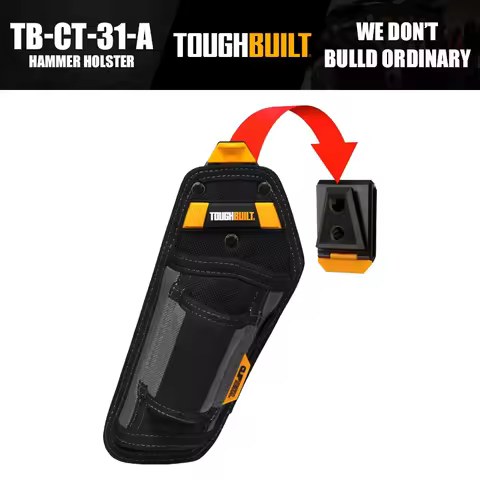 TOUGHBUILT TB-CT-31-A Hammer-Specific Waist Tool Bag Hammer Storage Pouch Tool Accessories