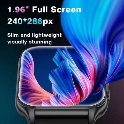 AOLON P6 1.96'' Amoled Smartwatch Men Health Monitoring IP68 Waterproof BT5.4 Voice Calling Smart Wa