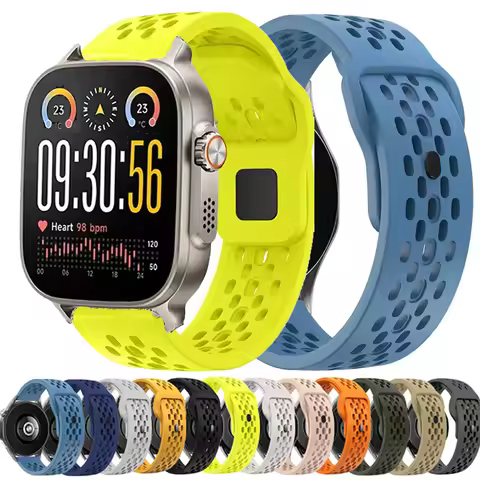 22mm Sport Silicone Band For Realme Watch 5 Bracelet Strap For Realme Watch S2/Realme S SPro/2 Pro 3