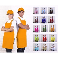 Plain barista apron / plain apron / kitchen apron / barber apron / chef apron / orange barista apron