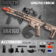 HK416D Electric Blaster 2024 Gel Blaster Gun automatic Rechargeable Orbeez Toys Gun with Goggles Gel