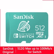 SanDisk  Micro sd card  128GB  256GB  512GB  Micro SDXC  （100M 90M / for Switch）Speed up to  100Mb/s  For   Monitor Driving recorder Flat LCD TV Mobile phone Computer Drone Camera Music player  Game machine