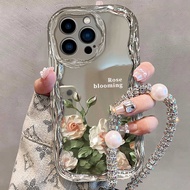 Rose Blooming with Strap Case Xiaomi Poco C75 F7 X7 X6 X5 X4 GT F6 F5 M4 M3 Pro 5G F4 F3 Redmi 14C 1