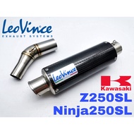 Exhaust Kawasaki NINJA250SL Z250SL Slip On Piping Stainless Steel LeoVince Muffler Motor Accessories