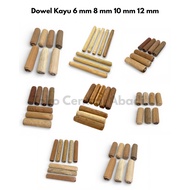 Wooden Dowel Dowel/ Wooden Shelf/ Dowel/ 6 mm 8 mm 10 mm 12 mm Skru Skru Kayu