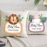 Cute Pet Time custom commemorative pillowcase, custom name and time, bedroom decoration, dust cover