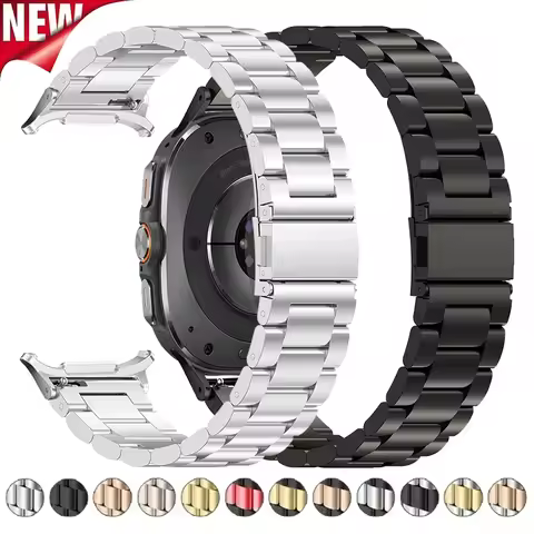 Metal Stainless Steel Strap for Samsung Galaxy Watch 7 Ultra 47mm Quick Bracelet for Galaxy Watch 7 