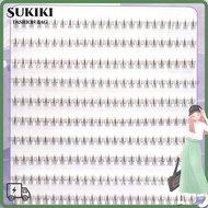 SUKIKII Bottom Lash Clusters, DIY Lash Extension Makeup Tools Air Lower Eyelashes, Black 6mm Under B