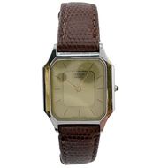 【二手】精工 8420-5370 Credor 雙指針方形復古正裝腕錶 品牌金錶