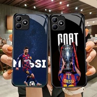 DF-87 Messi in Barcelona Club TPU HD Glass Casing for Realme C53 C31 C35 GT 6 Narzo N53 50A Prime