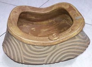 鶯歌陶瓷工藝，陶土作品，花瓶花盆花器魚缸造景藝術，自取佳，重量3.4公斤